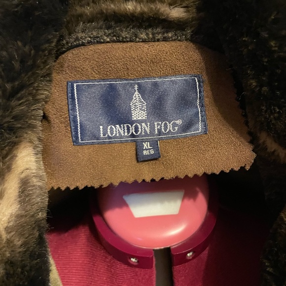 London Fog Faux Shearling full length Coat - Picture 7 of 8